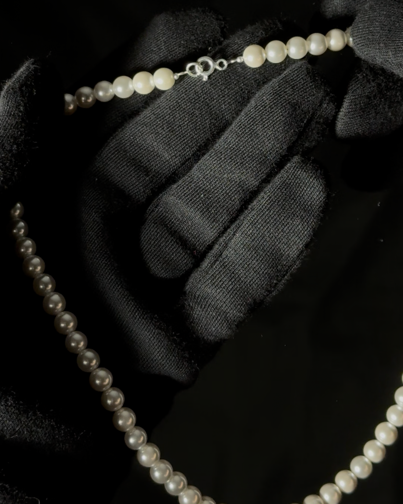 Collar de perlas– Plata 925 (43.5 cm)