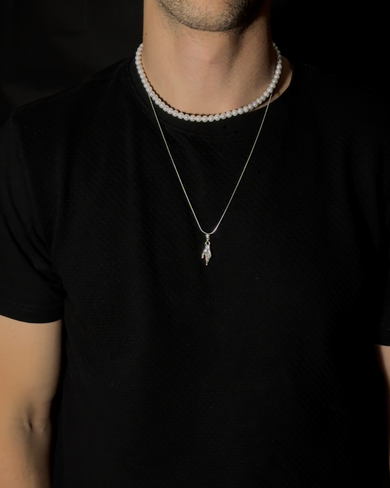 Collar de perlas– Plata 925 (43.5 cm)